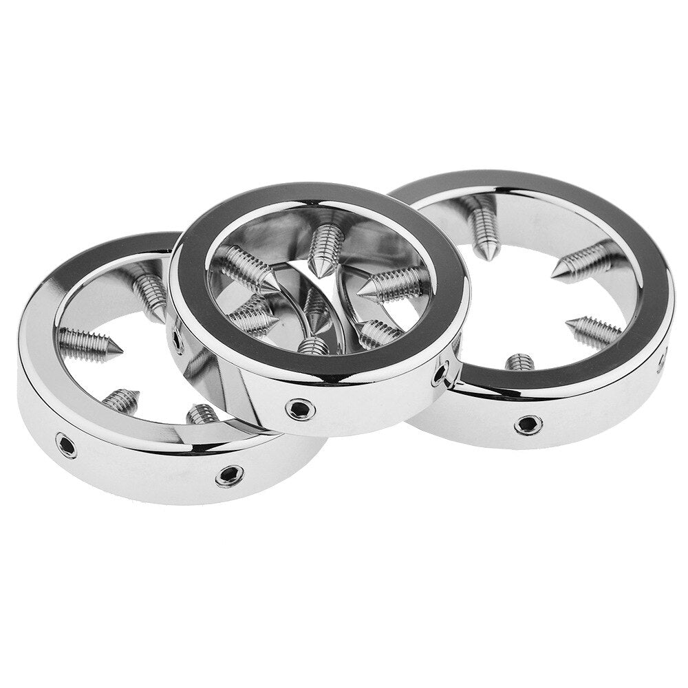 Stainless Steel Extreme Weighted Testicle Stretcher - BallbustingToys.com