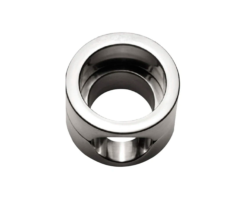 Stainless Steel Heavy Scrotum Cock Lock - BallbustingToys.com