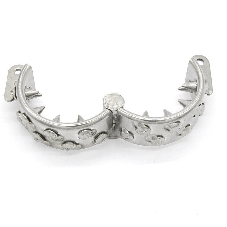 Lockable Stainless Steel Spiked Scrotum Ring