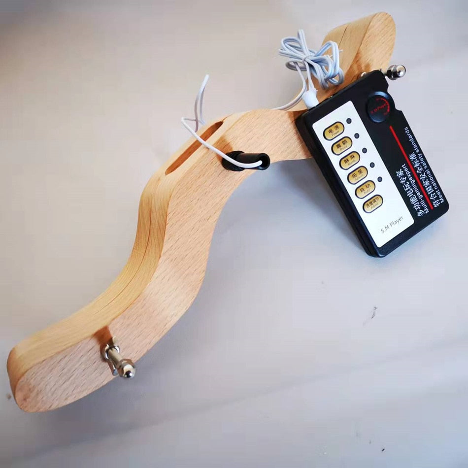 Electro Shock Wooden Testicle Humbler Restraint BallbustingToys.com Electro Shock Wooden Testicle Humbler Restraint BallbustingToys.com