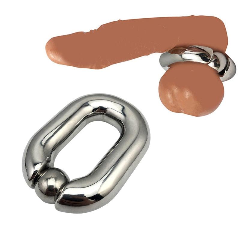 Stainless Steel Extreme Weighted Testicle Stretcher –
