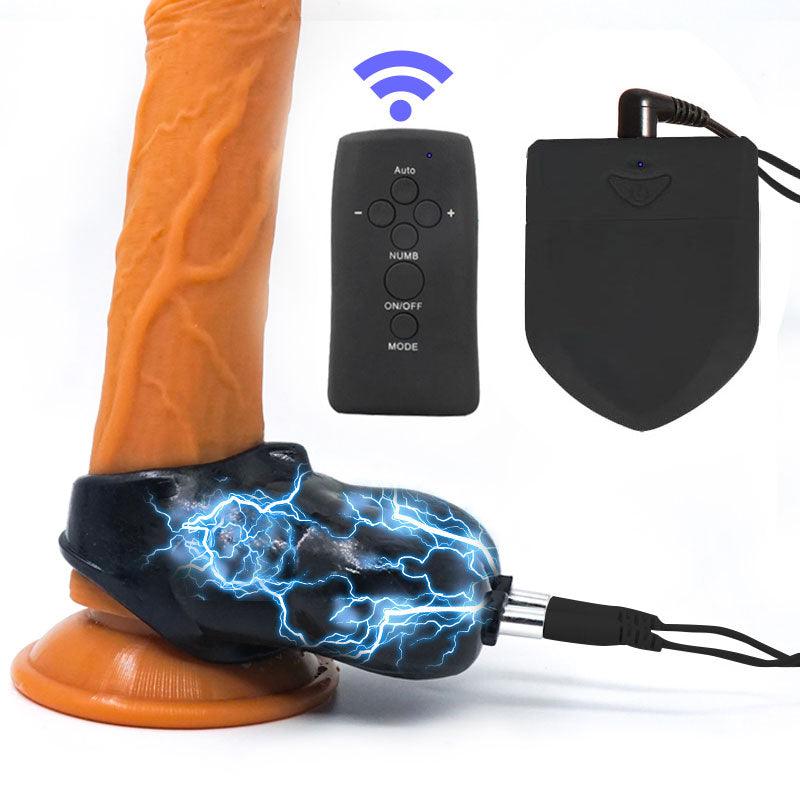 Remote Electroplay Toy for Testicle and Cock Torture