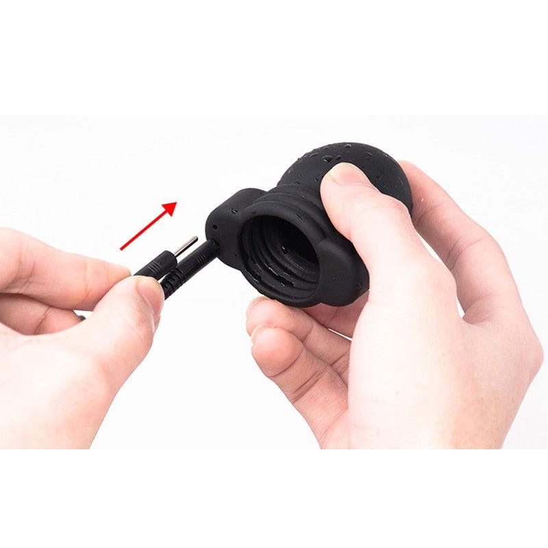 Remote Electroplay Toy for Testicle and Cock Torture