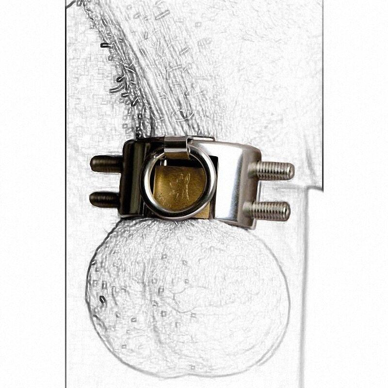 Stainless Steel Lockable Spiked Scrotum Stretcher