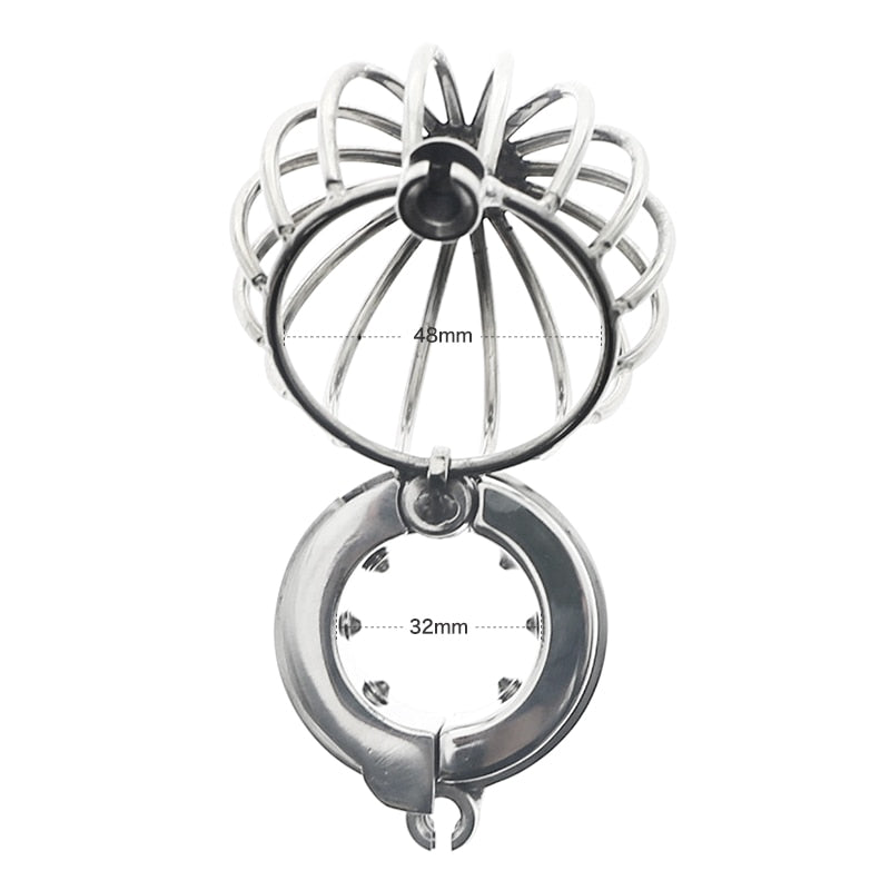 Stainless Steel Dome Testicle Cage