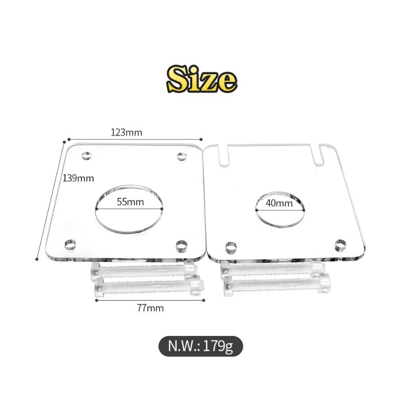 Transparent Fully Adjustable Testicle Crusher