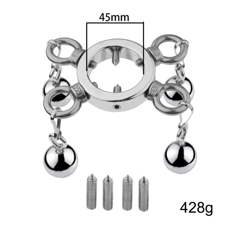 Weighted Stainless Steel Lockable Testicle Stretcher –