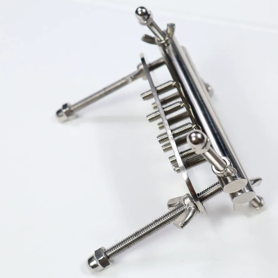 Stainless Steel BDSM Ball Stretcher and Spike Crusher