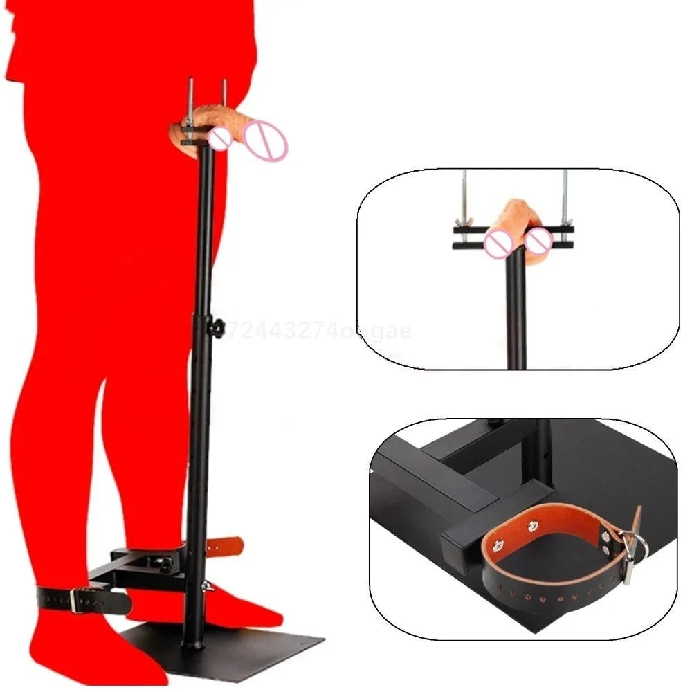 Penis or Testicles CBT Standing Pillory Board BDSM Crusher