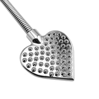 Heart Shaped Stainless Steel Spiked Crop