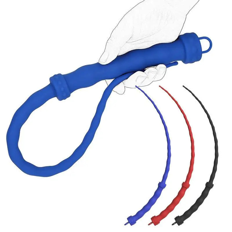 Flexible Silicone Rubber Fetish Sex Whip