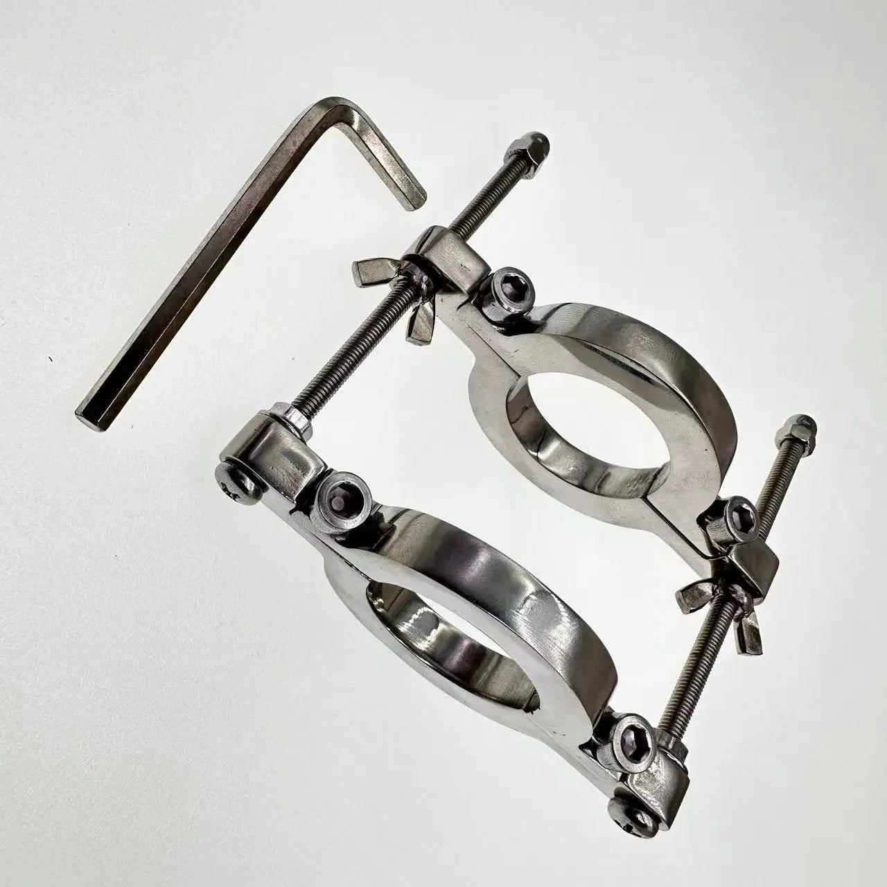 Stainless Steel Scrotum Ball Stretcher CBT Device