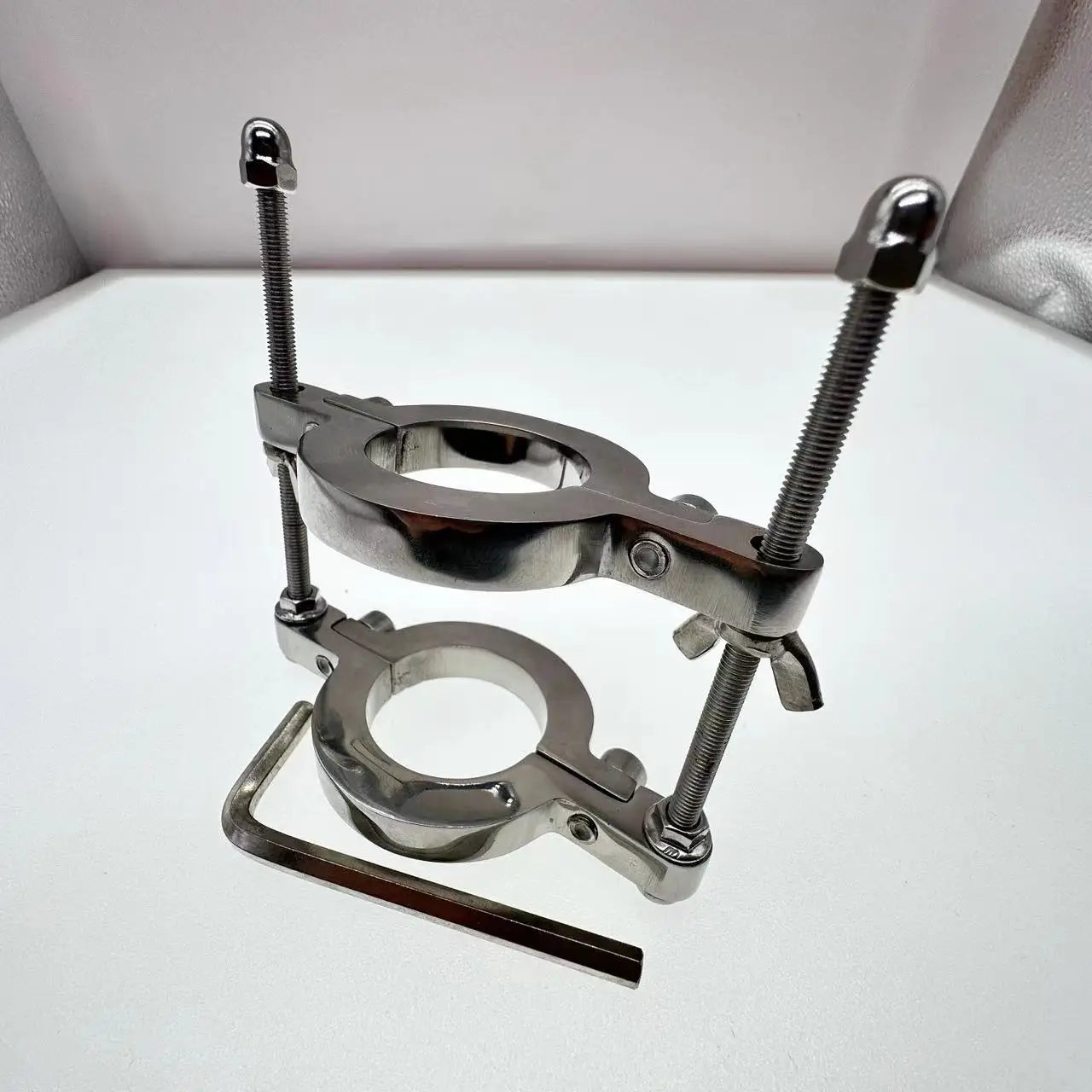 Stainless Steel Scrotum Ball Stretcher CBT Device