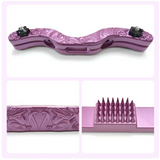 Pretty Pink Purple Sissy BDSM Testicle CBT Spiked Humbler - BallbustingToys.com