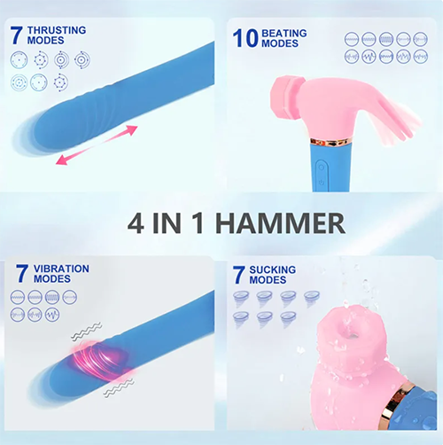 Hammer Vibrator Couples Sex Tool - BallbustingToys.com