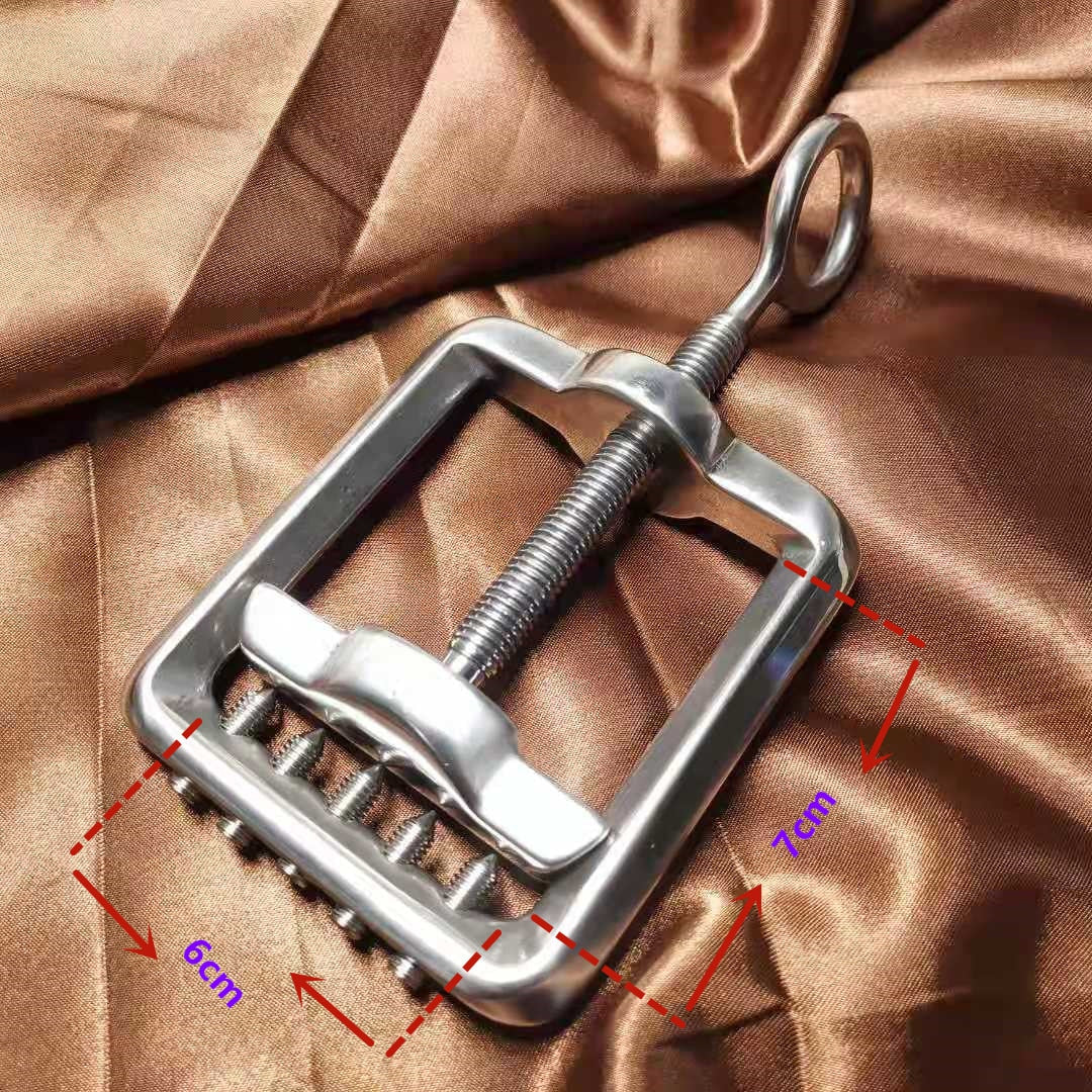 Stainless Steel CBT Screw Toy With Nails BallbustingToys stainless-steel-cbt-screw-toy-with-nails-ballbustingtoys