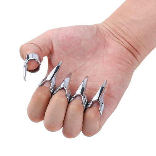 x5 Stainless Steel Finger Claws - BallbustingToys.com
