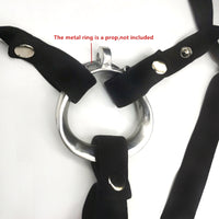 Adjustable Elastic Wearable Male Chastity Belt Band - BallbustingToys.com