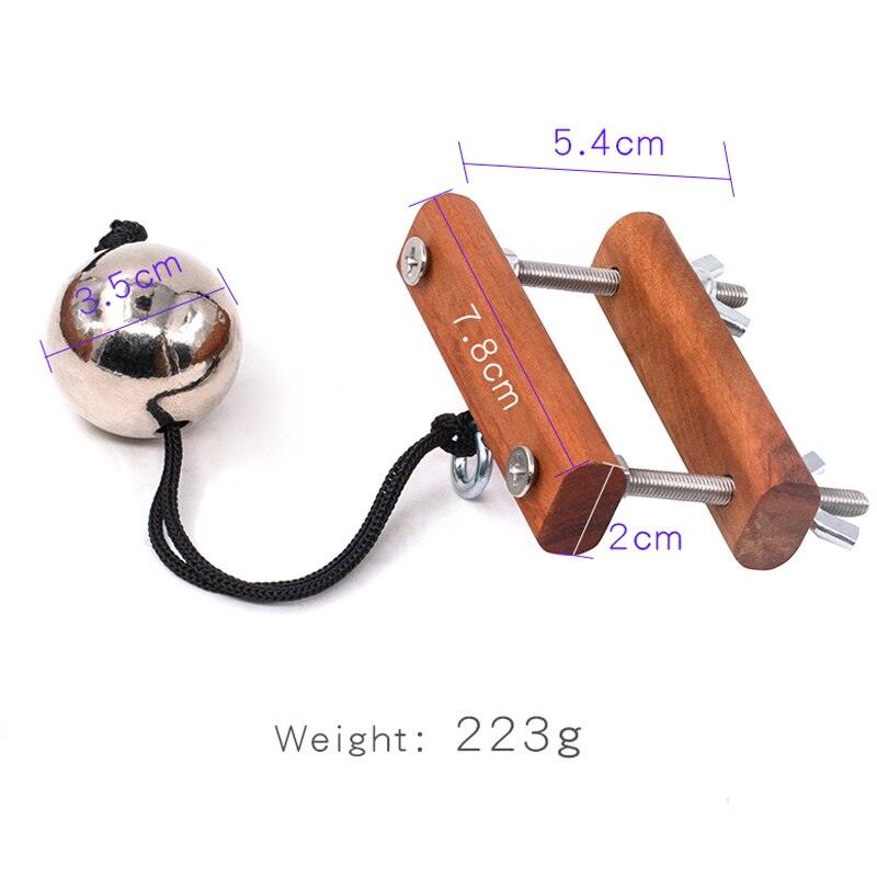 Wooden Testicle Crusher Vice (+ Optional Weighted Ball)