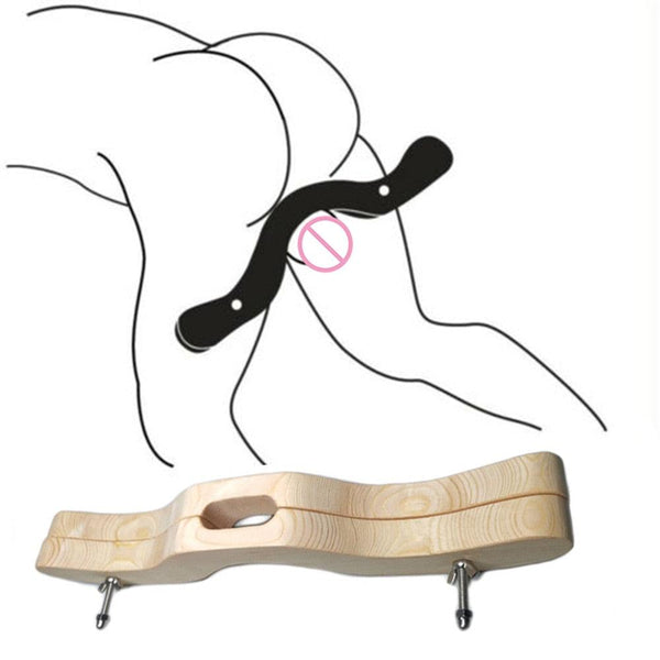 Wooden Humbler Testicle Clamp
