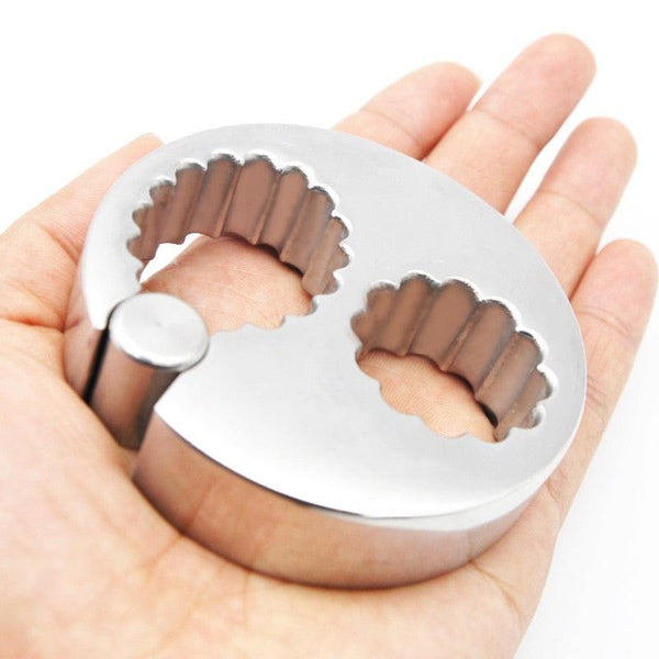 Wearable Stainless Steel Penis and Testicle Ring