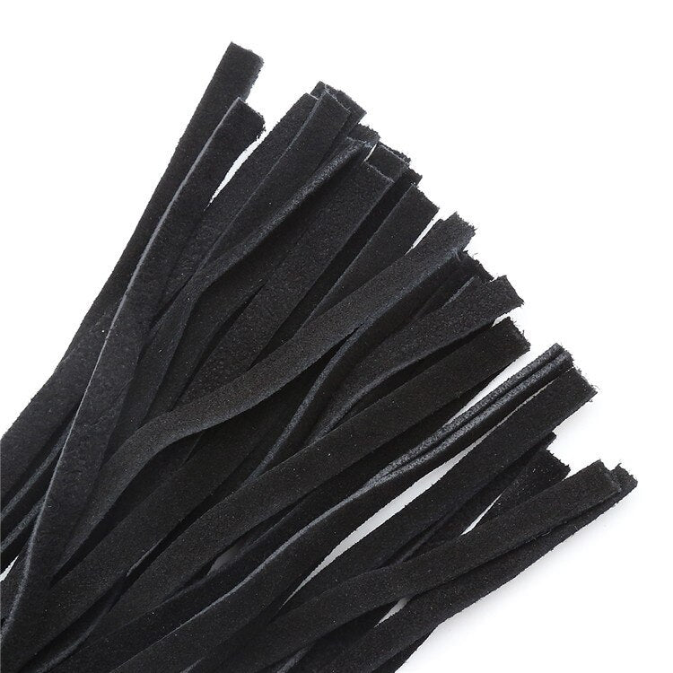 Soft Black Faux Leather Flogger