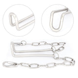 Stainless Steel Testicle Humbler with Leather Ankle Cuffs