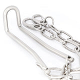 Stainless Steel Testicle Humbler with Leather Ankle Cuffs