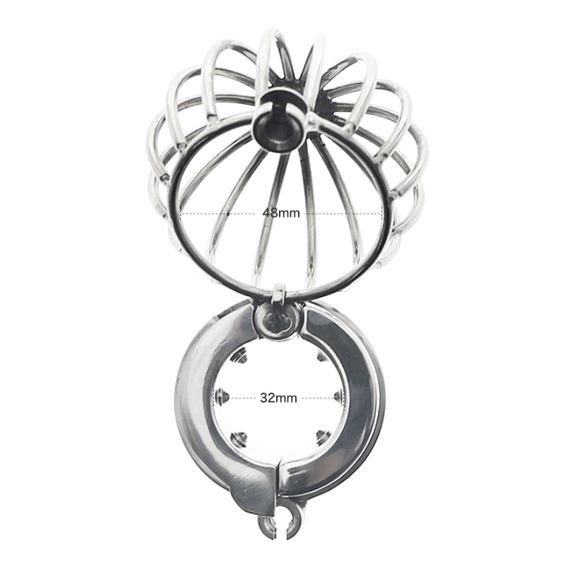 Stainless Steel Heavy Dome Testicle Stretcher Cage –